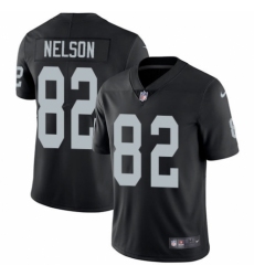 Men's Nike Oakland Raiders #82 Jordy Nelson Black Team Color Vapor Untouchable Limited Player NFL Jersey