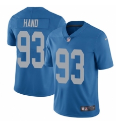 Men's Nike Detroit Lions #93 Da'Shawn Hand Blue Alternate Vapor Untouchable Limited Player NFL Jersey