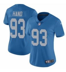 Women's Nike Detroit Lions #93 Da'Shawn Hand Blue Alternate Vapor Untouchable Limited Player NFL Jersey