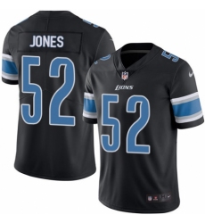 Men's Nike Detroit Lions #52 Christian Jones Limited Black Rush Vapor Untouchable NFL Jersey