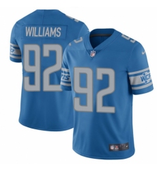Youth Nike Detroit Lions #92 Sylvester Williams Blue Team Color Vapor Untouchable Limited Player NFL Jersey