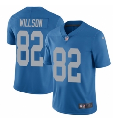 Men's Nike Detroit Lions #82 Luke Willson Blue Alternate Vapor Untouchable Limited Player NFL Jersey
