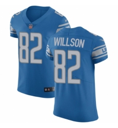 Men's Nike Detroit Lions #82 Luke Willson Blue Team Color Vapor Untouchable Elite Player NFL Jersey