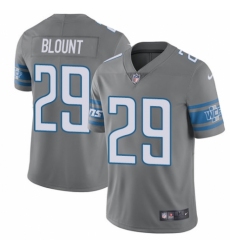 Youth Nike Detroit Lions #29 LeGarrette Blount Limited Steel Rush Vapor Untouchable NFL Jersey