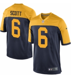 Men's Nike Green Bay Packers #6 JK Scott Game Navy Blue Alternate NFL Jersey