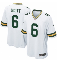 Men's Nike Green Bay Packers #6 JK Scott Game White NFL Jersey