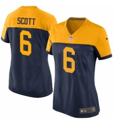 Women's Nike Green Bay Packers #6 JK Scott Navy Blue Alternate Vapor Untouchable Elite Player NFL Jersey