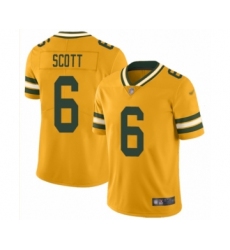 Youth Green Bay Packers #6 JK Scott Limited Gold Inverted Legend Football Jersey