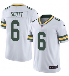 Youth Nike Green Bay Packers #6 JK Scott White Vapor Untouchable Limited Player NFL Jersey