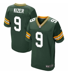 Men's Nike Green Bay Packers #9 DeShone Kizer Elite Green Team Color NFL Jersey