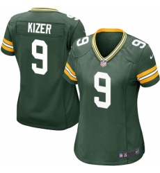Women's Nike Green Bay Packers #9 DeShone Kizer Game Green Team Color NFL Jersey