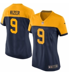 Women's Nike Green Bay Packers #9 DeShone Kizer Navy Blue Alternate Vapor Untouchable Elite Player NFL Jersey