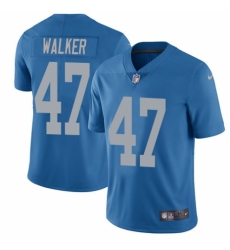 Youth Nike Detroit Lions #47 Tracy Walker Blue Alternate Vapor Untouchable Limited Player NFL Jersey