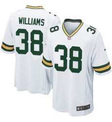 Men's Nike Green Bay Packers #38 Tramon Williams Game White NFL Jersey