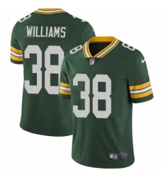 Youth Nike Green Bay Packers #38 Tramon Williams Green Team Color Vapor Untouchable Elite Player NFL Jersey