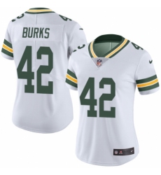 Women's Nike Green Bay Packers #42 Oren Burks White Vapor Untouchable Limited Player NFL Jersey