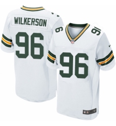 Men's Nike Green Bay Packers #96 Muhammad Wilkerson Elite White NFL Jersey