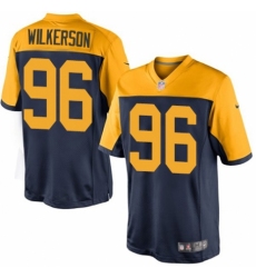 Women's Nike Green Bay Packers #96 Muhammad Wilkerson Game Navy Blue Alternate NFL Jersey