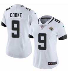 Women's Nike Jacksonville Jaguars #9 Logan Cooke White Vapor Untouchable Elite Player NFL Jersey