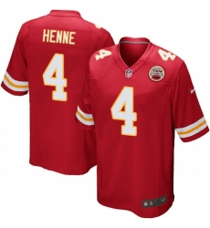 Men's Nike Kansas City Chiefs #4 Chad Henne Game Red Team Color NFL Jersey