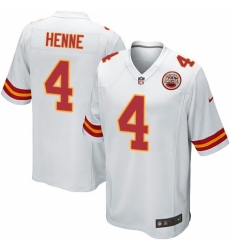 Men's Nike Kansas City Chiefs #4 Chad Henne Game White NFL Jersey