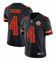 Youth Nike Kansas City Chiefs #4 Chad Henne Limited Black Rush Vapor Untouchable NFL Jersey
