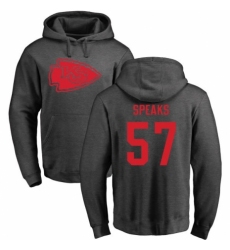 NFL Nike Kansas City Chiefs #57 Breeland Speaks Ash One Color Pullover Hoodie