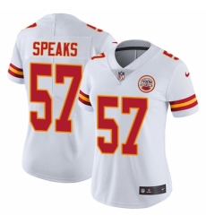 Women's Nike Kansas City Chiefs #57 Breeland Speaks White Vapor Untouchable Elite Player NFL Jersey