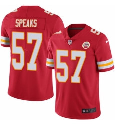 Youth Nike Kansas City Chiefs #57 Breeland Speaks Red Team Color Vapor Untouchable Limited Player NFL Jersey