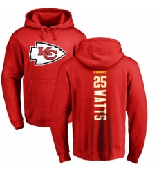 NFL Nike Kansas City Chiefs #25 Armani Watts Red Backer Pullover Hoodie