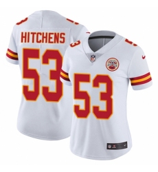 Women's Nike Kansas City Chiefs #53 Anthony Hitchens White Vapor Untouchable Elite Player NFL Jersey