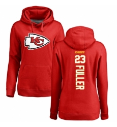 NFL Women's Nike Kansas City Chiefs #23 Kendall Fuller Red Backer Pullover Hoodie