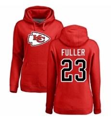 NFL Women's Nike Kansas City Chiefs #23 Kendall Fuller Red Name & Number Logo Pullover Hoodie