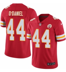 Men's Nike Kansas City Chiefs #44 Dorian O'Daniel Red Team Color Vapor Untouchable Limited Player NFL Jersey