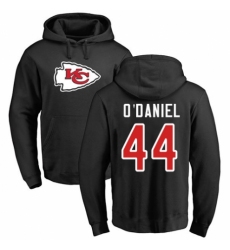 NFL Nike Kansas City Chiefs #44 Dorian O'Daniel Black Name & Number Logo Pullover Hoodie
