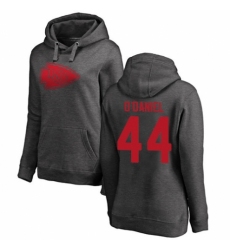 NFL Women's Nike Kansas City Chiefs #44 Dorian O'Daniel Ash One Color Pullover Hoodie