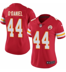 Women's Nike Kansas City Chiefs #44 Dorian O'Daniel Red Team Color Vapor Untouchable Limited Player NFL Jersey