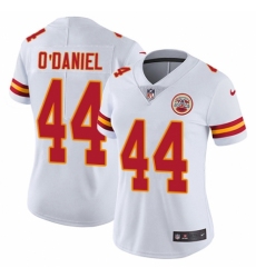 Women's Nike Kansas City Chiefs #44 Dorian O'Daniel White Vapor Untouchable Elite Player NFL Jersey