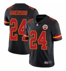 Men's Nike Kansas City Chiefs #24 David Amerson Limited Black Rush Vapor Untouchable NFL Jersey