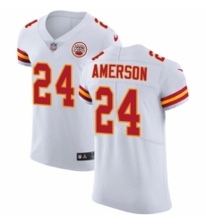 Men's Nike Kansas City Chiefs #24 David Amerson White Vapor Untouchable Elite Player NFL Jersey