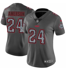 Women's Nike Kansas City Chiefs #24 David Amerson Gray Static Vapor Untouchable Limited NFL Jersey