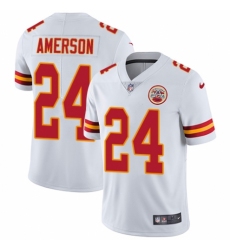 Youth Nike Kansas City Chiefs #24 David Amerson White Vapor Untouchable Limited Player NFL Jersey