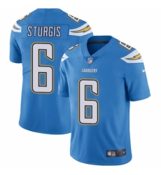 Men's Nike Los Angeles Chargers #6 Caleb Sturgis Electric Blue Alternate Vapor Untouchable Limited Player NFL Jersey