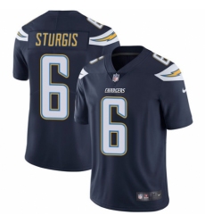 Men's Nike Los Angeles Chargers #6 Caleb Sturgis Navy Blue Team Color Vapor Untouchable Limited Player NFL Jersey