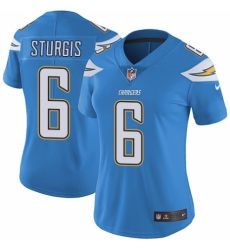 Women's Nike Los Angeles Chargers #6 Caleb Sturgis Electric Blue Alternate Vapor Untouchable Limited Player NFL Jersey