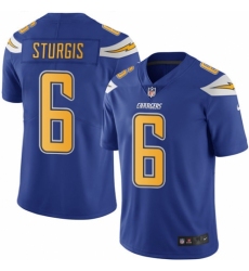 Youth Nike Los Angeles Chargers #6 Caleb Sturgis Limited Electric Blue Rush Vapor Untouchable NFL Jersey
