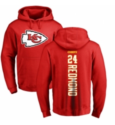 NFL Nike Kansas City Chiefs #24 Will Redmond Red Backer Pullover Hoodie