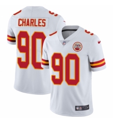 Youth Nike Kansas City Chiefs #90 Stefan Charles White Vapor Untouchable Limited Player NFL Jersey