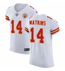 Men's Nike Kansas City Chiefs #14 Sammy Watkins White Vapor Untouchable Elite Player NFL Jersey
