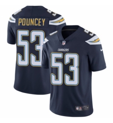 Youth Nike Los Angeles Chargers #53 Mike Pouncey Navy Blue Team Color Vapor Untouchable Limited Player NFL Jersey